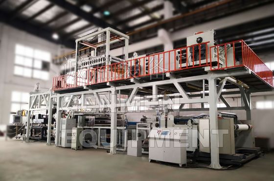 Stone paper composite sheet extrusion calendering forming line